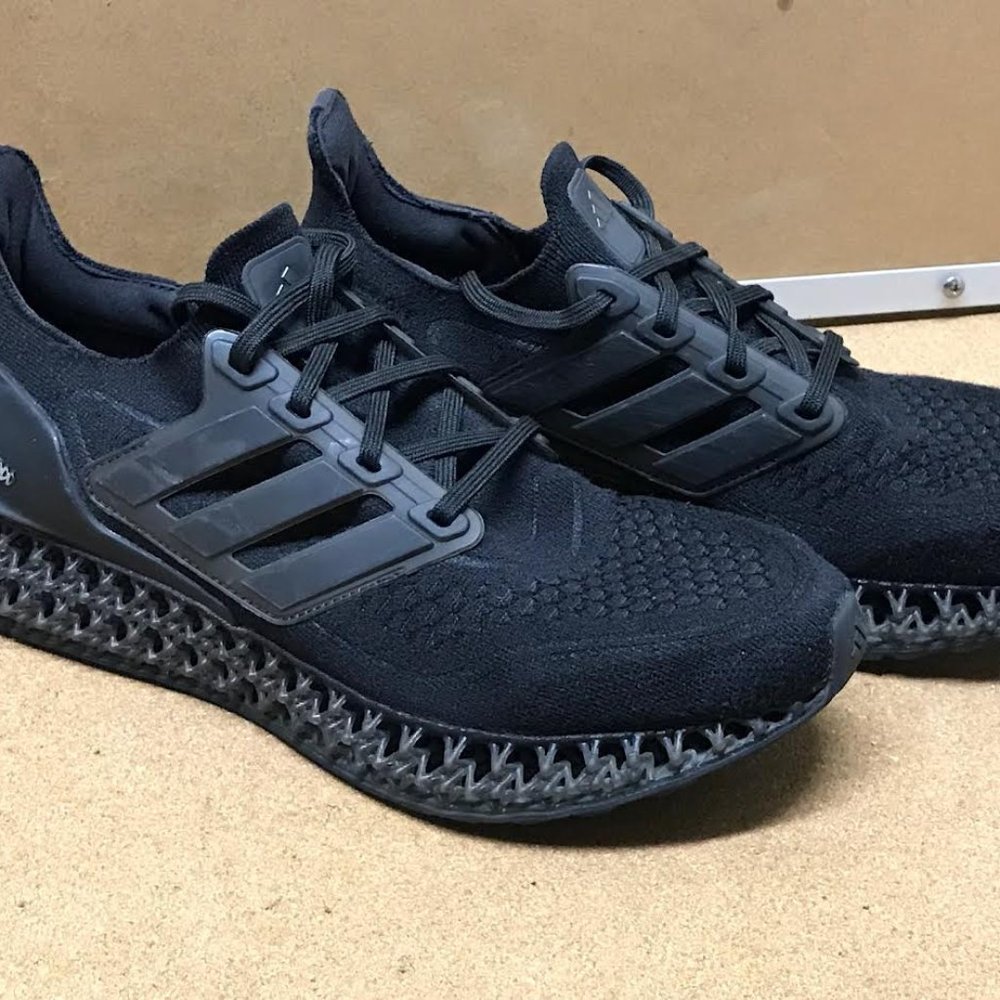 Adidas Ultra 4DFWD M Triple Black Carbon Running Shoes (Size 8.5)